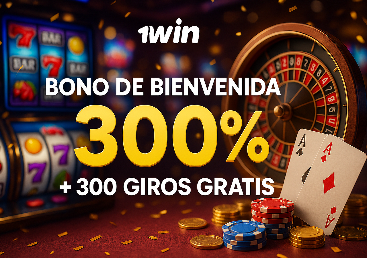 Bono de bienvenida 300% más 300 giros gratis